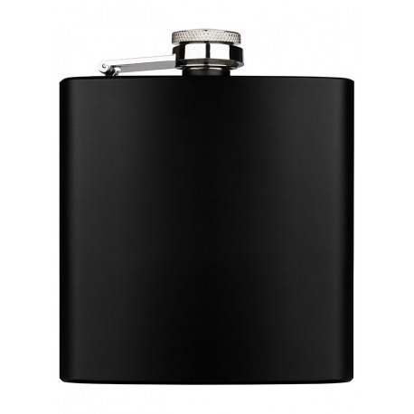 flask 180 ml 60z black mat 91 x 110 x 20 mm