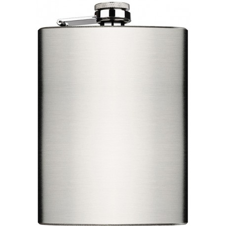 flask 240 ml 80z silver satin 94 x 134 x 20 mm
