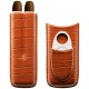 cigar case Myon 2 pcs brown leather with cutter