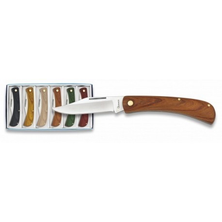 assortment 6 knifes 7 cm, wood
