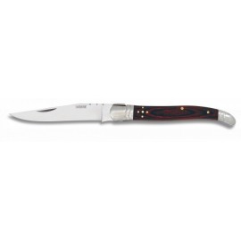 laguiole knife 9.5 cm Mikarta red