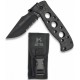 tactique knife black 8.5 cm in pouch