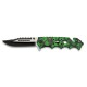 Fos knife Skull Green/Black 8.9 cm