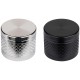 metal grinder black and chrome, Ø 4 cm, 3 parts, assorted per 12 pcs