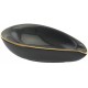 Adorini ceramiq ashtray black for 1 cigar 100 x 100 x 46 mm