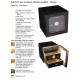Adorini humidor Chianti black mat 240 x 240 x 240 mm for 100 cigars