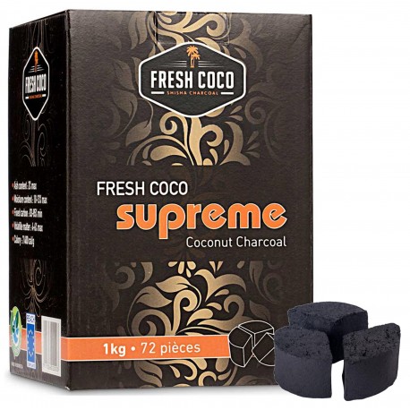 charcoal Fresh Coco Suprème box of 72 pcs, 1Kg