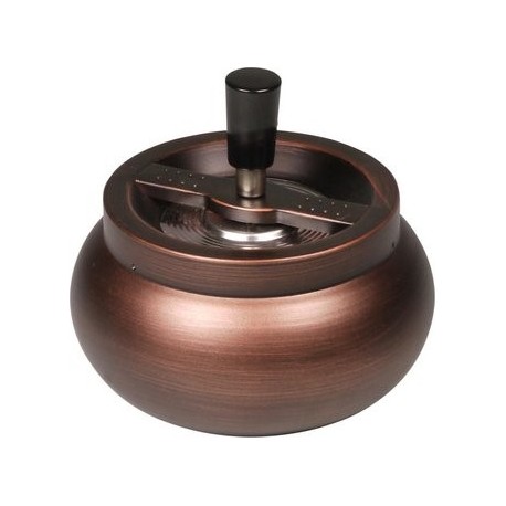 spinning ashtray copper mat Ø 13 cm