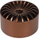 alu ashtray with top part star bronze 10cm