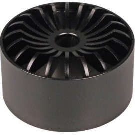 alu ashtray with top part star Black Ø 10cm