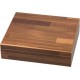 brown wood humidor for 25 cigars 260 x 220 x 70