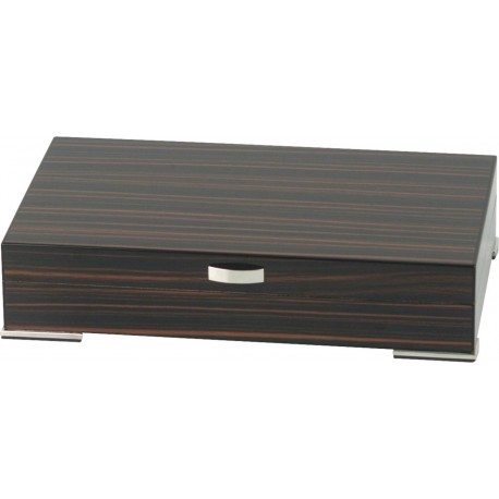 macassar humidor for 25 cigars, 340 x 200 x 70 with a handle