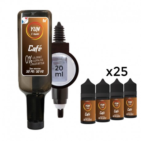 Pack E-liquid YUN Coffee 500mL