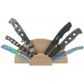 assortment of 10 knife assorted with wooden display