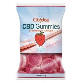 Gummies CBD Strawberry Cibiday (20mg CBD)