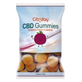 Gummies CBD passion fruit Cibiday (20mg CBD)