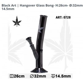 glass bong 26 cm Noir Hangover Ø 32 mm
