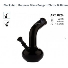 glass bong 22 cm Black Art Ø 40 mm
