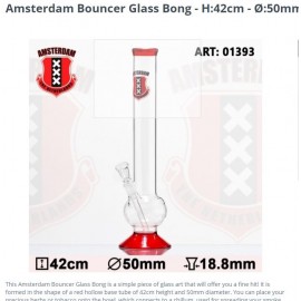 glass bong 42 cm Amsterdam Ø 50 mm