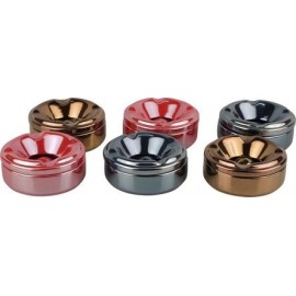ceramic table ashtray round Ø 12 cm, 3 colors per 6 pcs
