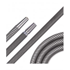 carbon hose dark grey with stripes 190 cm