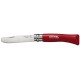 my first OPINEL knife red inox 8 cm per 6 assorted