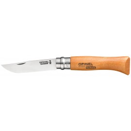 Couteau OPINEL N°08 carbone 8.5cm, boîte de 12