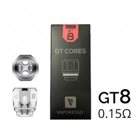 Résistances GT Cores 0.15 Ohm GT8 Vaporesso - Boite de 3pcs