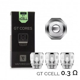 Résistances GT Cores 0.3 Ohm CCELL2 Vaporesso - Boite de 3pcs