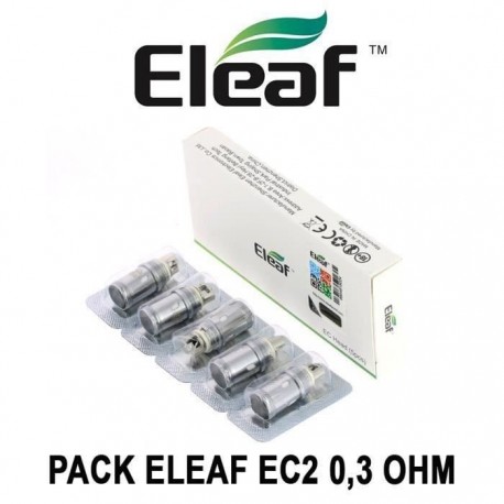 Resistance EC2 0.3Ohm (30-80W) Eleaf - Boite de 5pcs