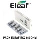 Resistance EC2 0.5Ohm (30-100W) Eleaf - Boite de 5pcs