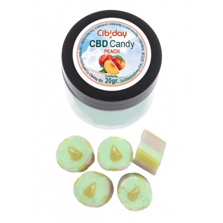 Gummies CBD Peach Cibiday (4mg CBD/gummy)