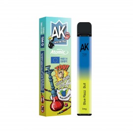 Disposable E-cigarettes ATOMIC Blue Razz Bull without nicotine