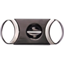 cigar cutter metal black 23 mm with gift box