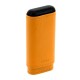adorini cigar case real leather 2.- cigars crocus orange