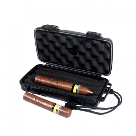 travel humidor black 5 cigars