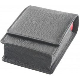 cigarette case leather black 94 x 70 x 30 mm