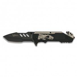 knife FOS Sniper Black/Silver 9 cm