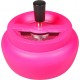 spinning ashtray bellied neon pink mat Ø 13 cm