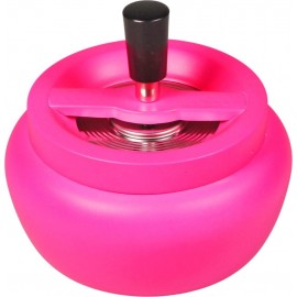 spinning ashtray bellied neon pink mat Ø 13 cm