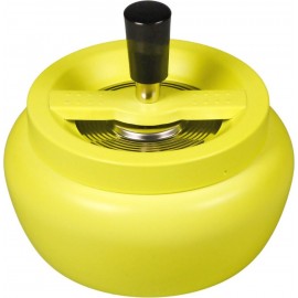 spinning ashtray bellied neon yellow Ø 13 cm