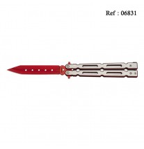 Couteau Papillon 11.5 cm  Rouge/Acier