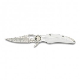 Knife FOS 8.5 cm Eagle Silver Mat with clip