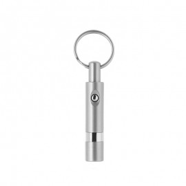 metal cigar piecer silver with key ring