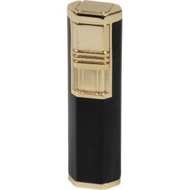 2 jet flame cigar lighter black/gold