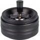 Spinning ashtray black rubber, diameter 11 cm