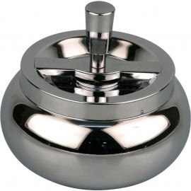 Spinning ashtray chrome, diameter 13 cm