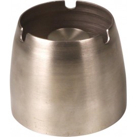 Ashtray stainless steel conical, 3 rests, high 7 cm