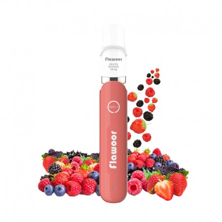 Kit Puff Flawoor Mate 2 rechargeable - Fruits rouges 10mg/mL