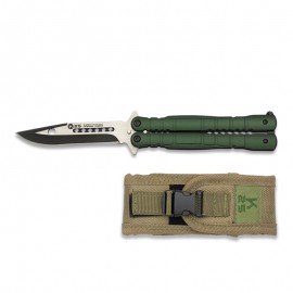 Knife Papillon 10.3 cm K25 Green with nylon pouch